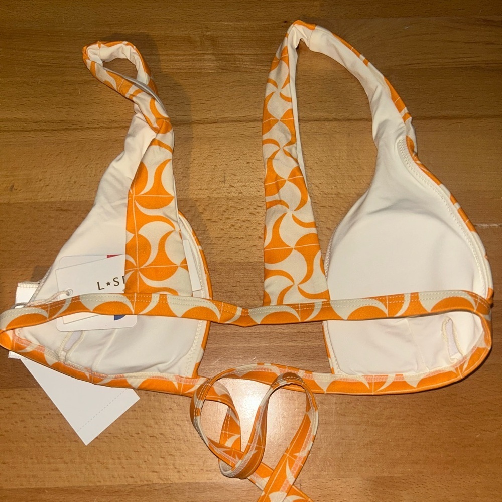 L*Space Eco Chic Econyl Avery Bikini Top Size L - Picture 4 of 6